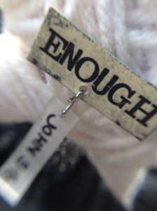 Image of word "enough"